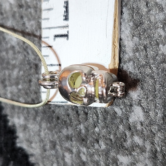 SKULL GLOW-IN-DARK STONE NECKLACE & BUCKET LIST KEEPSAKE BOX - Picture 3 of 14
